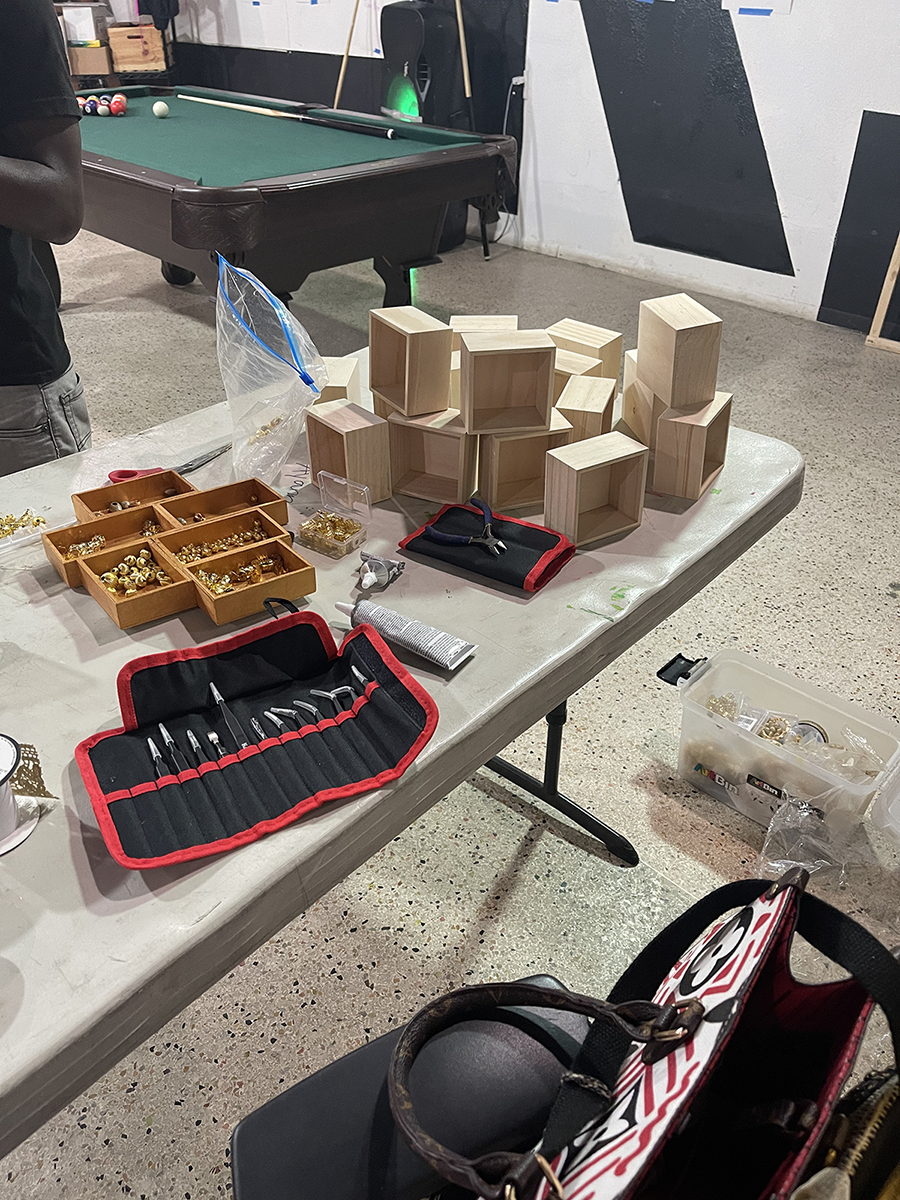 Photos from workshop by Loni Johnson. Photo: The Artist.